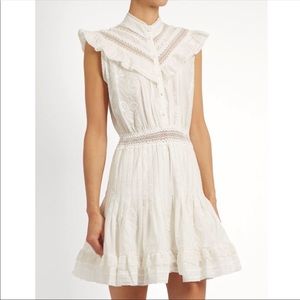 Zimmermann Tulsi Flutter Day dress white eyelet lace size 8